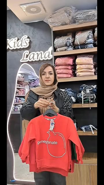 بلوز تک اسپرت یلدایی (طرح انار، دختر اناربه دست و...) مناسب ۳ تا۱۰ سال